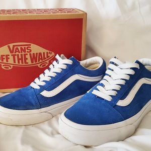 VANS Old Skool / Pig Suede / Princess Blue + White – Women Sz 5 / Men Sz 3.5